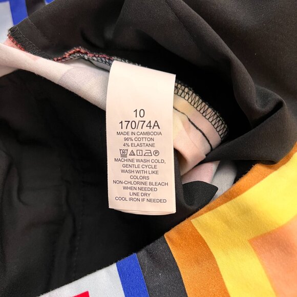 Kate Spade Blocks Of Color Doris Pants Mod Retro Sz 10 - Picture 11 of 13